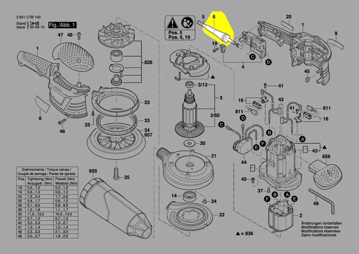 Manchon passe cable d\'alimentation réf. 2 600 703 069 Bosch